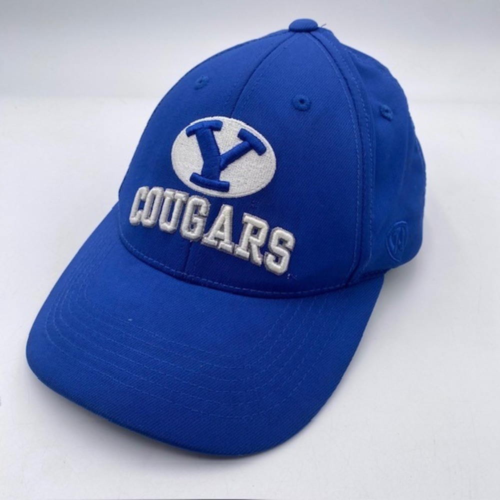 BYU Top of the World Cougars Hat Baseball Cap OSFA Blue Snapback NCAA Fan Gear